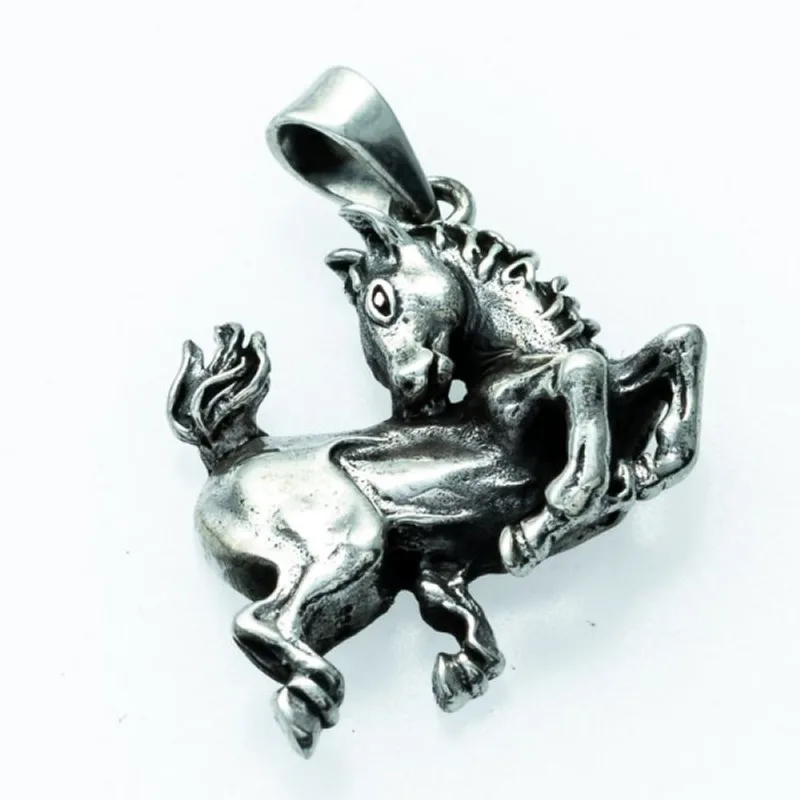 Pingente Bali Cavalo Único / Prata