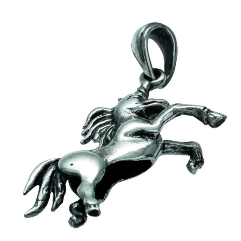 Pingente Bali Cavalo Correndo Prata 925 Único / Prata - Atraktiva Joias