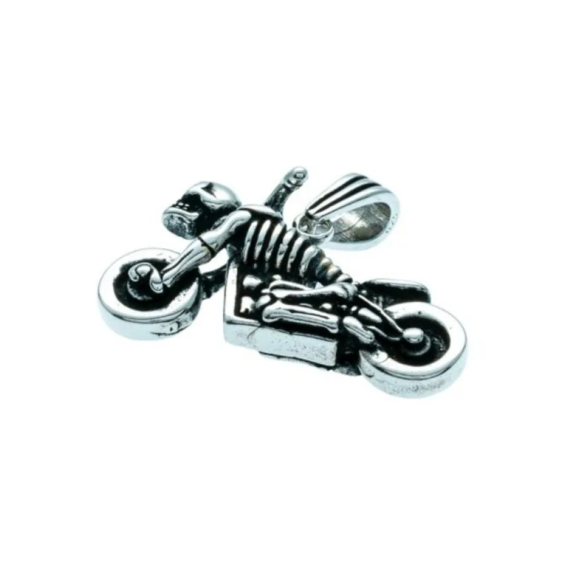 Pingente Moto Atraktiva Jóias Prata Bali 925 Boho Único / Prata - Atraktiva Joias
