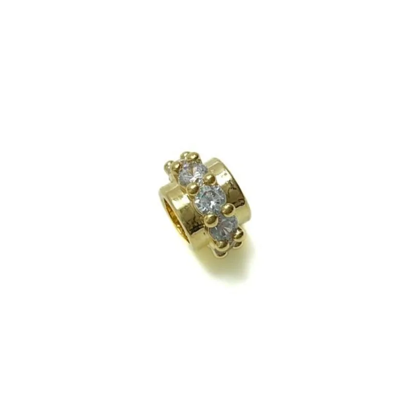 Pingente passante Afastador Banhado a Ouro 18k