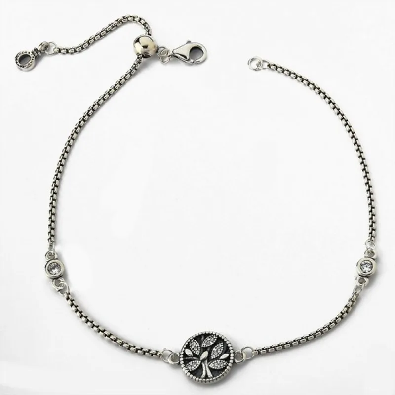 Pulseira Raizes do Amor Com Ajuste De Tamanho Prata 925 - Atraktiva Joias