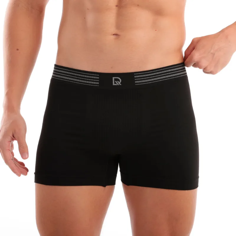 Cueca Boxer Asem Costura Preto - DelRio