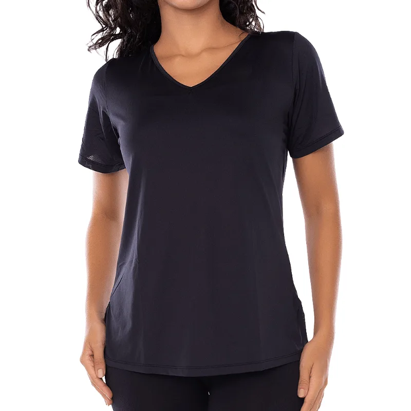 T-Shirt Fitness Tapa Bumbum Em Micro Dry Preto - DelRio
