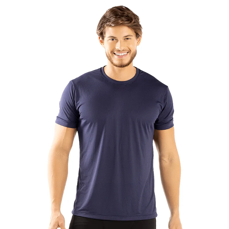 T-Shirt Em Crepe Azul Sky - DelRio