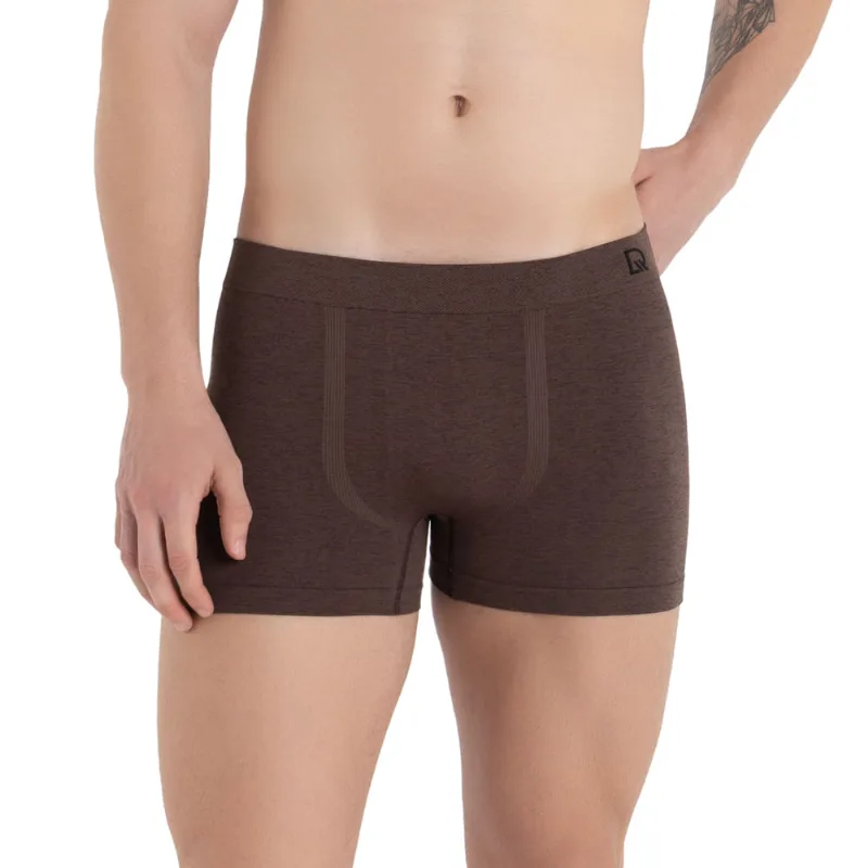 Cueca Boxer Sem Costura Flamê Café - DelRio