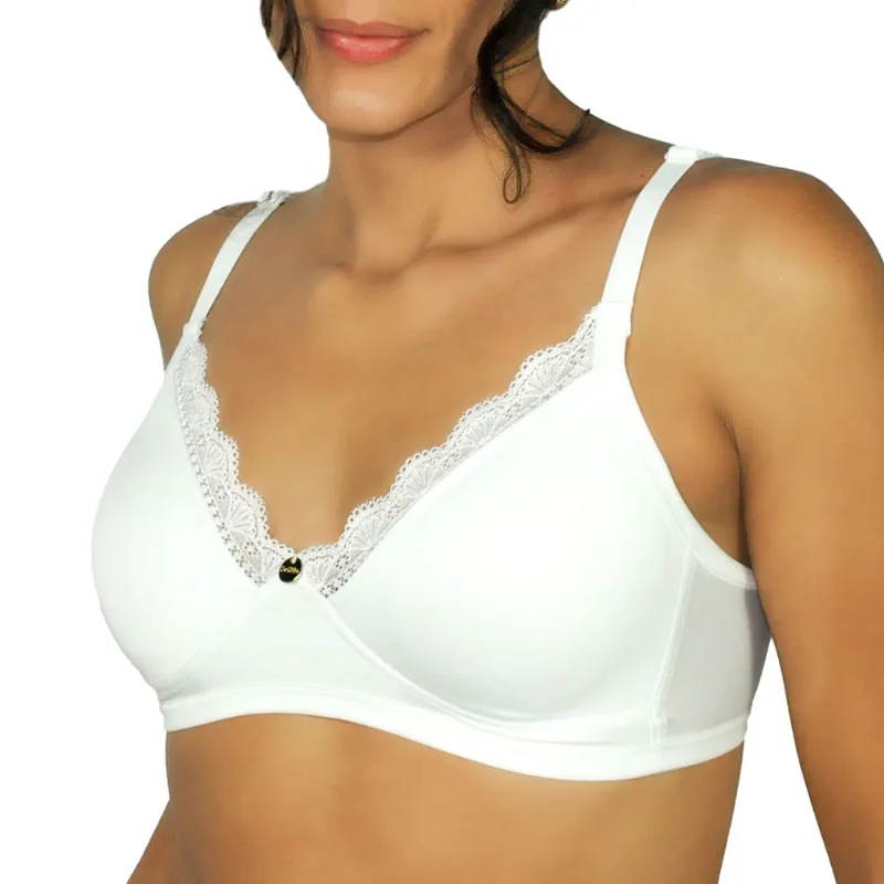 Soutien Com Bojo Duplo Moldado E Renda E Sensitive Branco