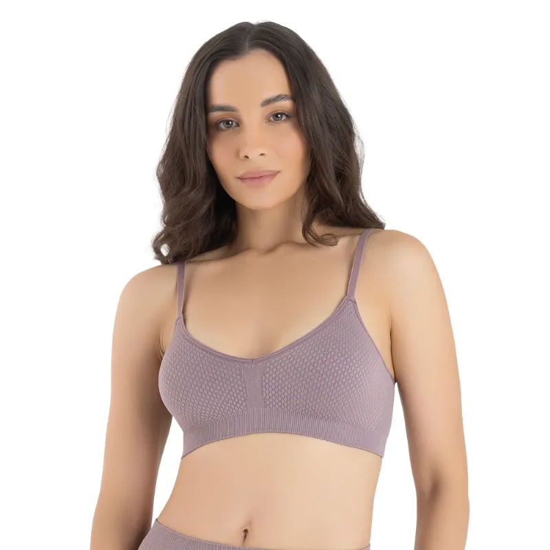 Top Sem Costura Textura Escama New Nude - DelRio
