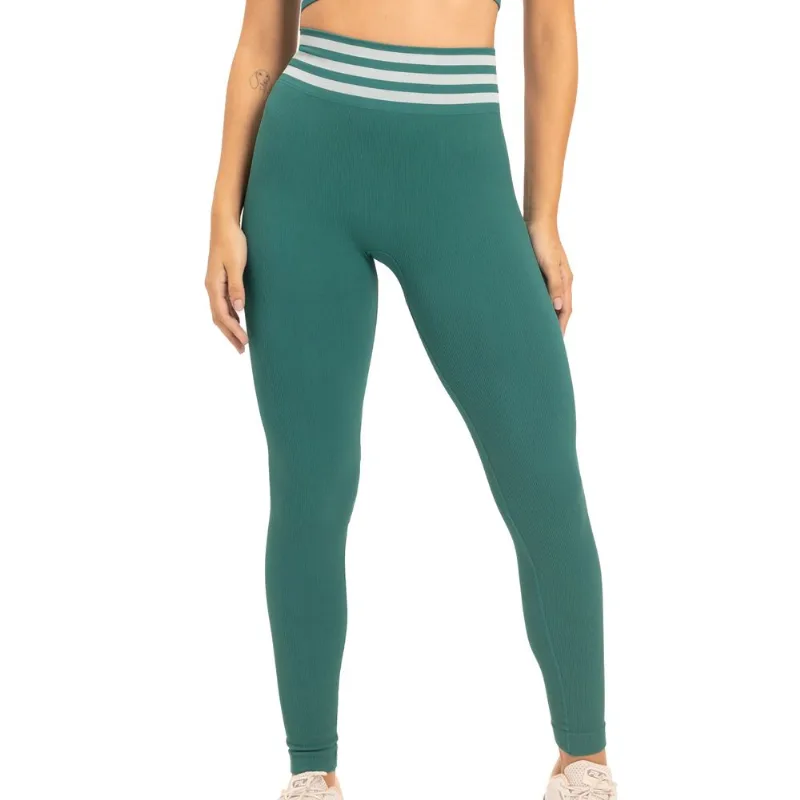 Calça Legging Fitness Sem Costura Verde Selva