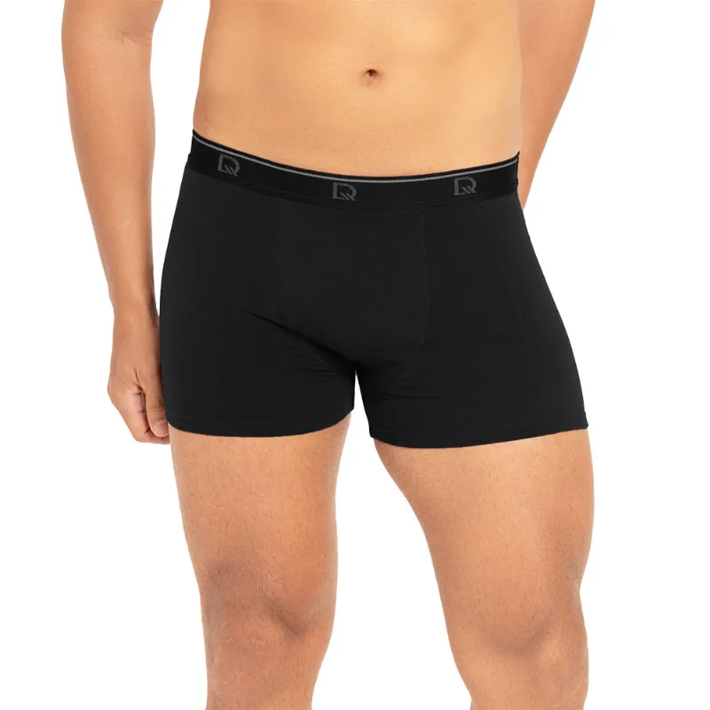 Cueca Boxer Em Cotton Preto - DelRio