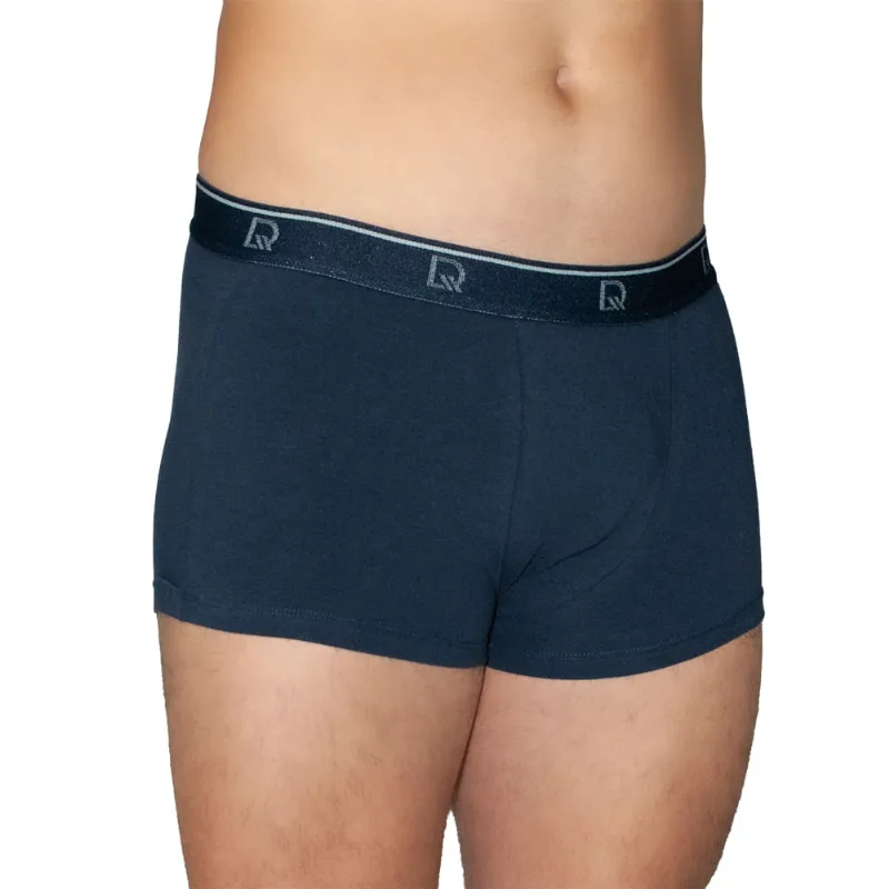 Cueca Boxer Curta Em Cotton Azul Sky