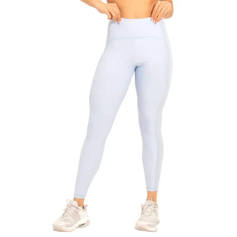 Calça Legging Fitness Em Diva Fit E Ribana Canelada Anís