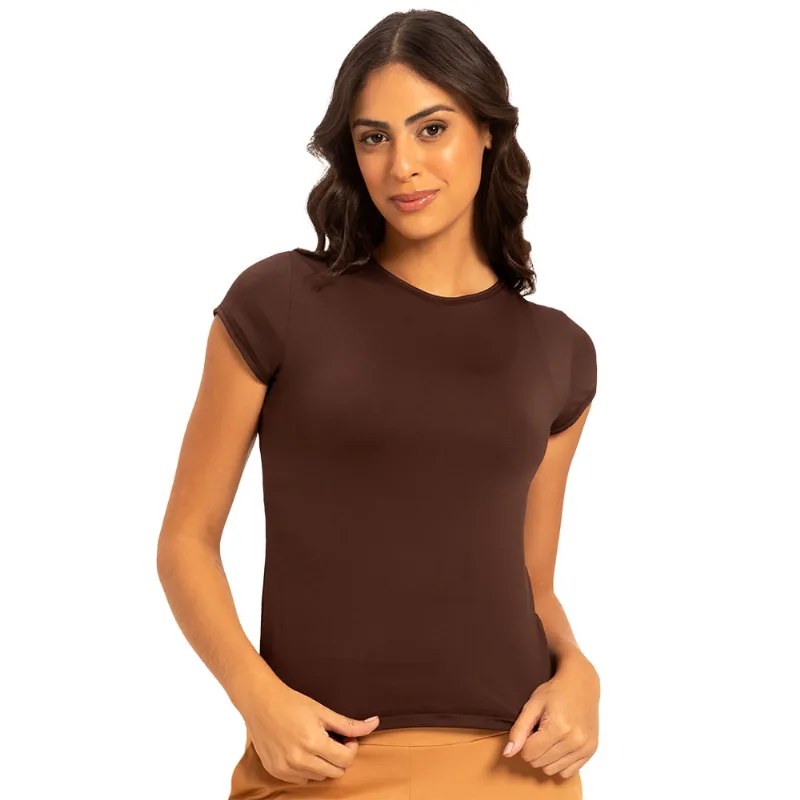 T-Shirt Em Sensitive Opaco Café