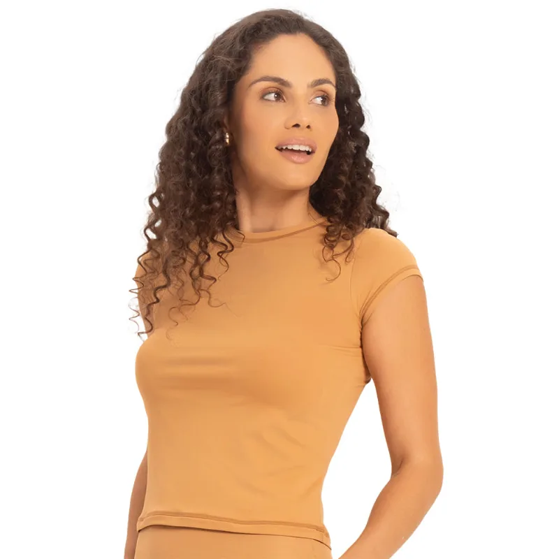 T-Shirt Em Sensitive Opaco Amêndoa