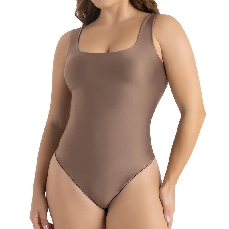 Body Dupla Face DelRio Microfibra Café e Cappuccino