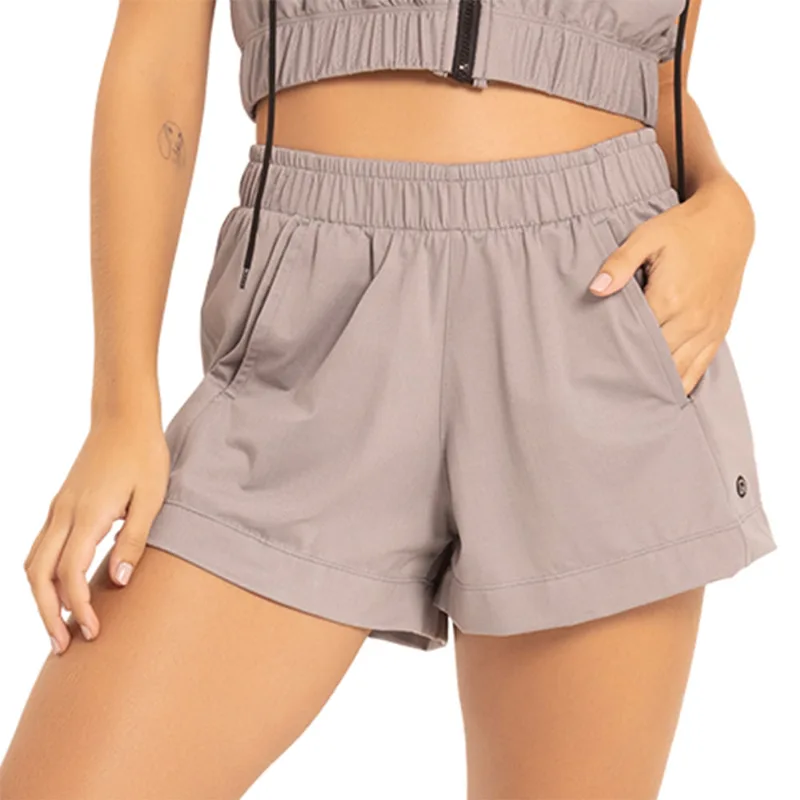 Short Fitness Space Mesh Cinza Cromo - DelRio