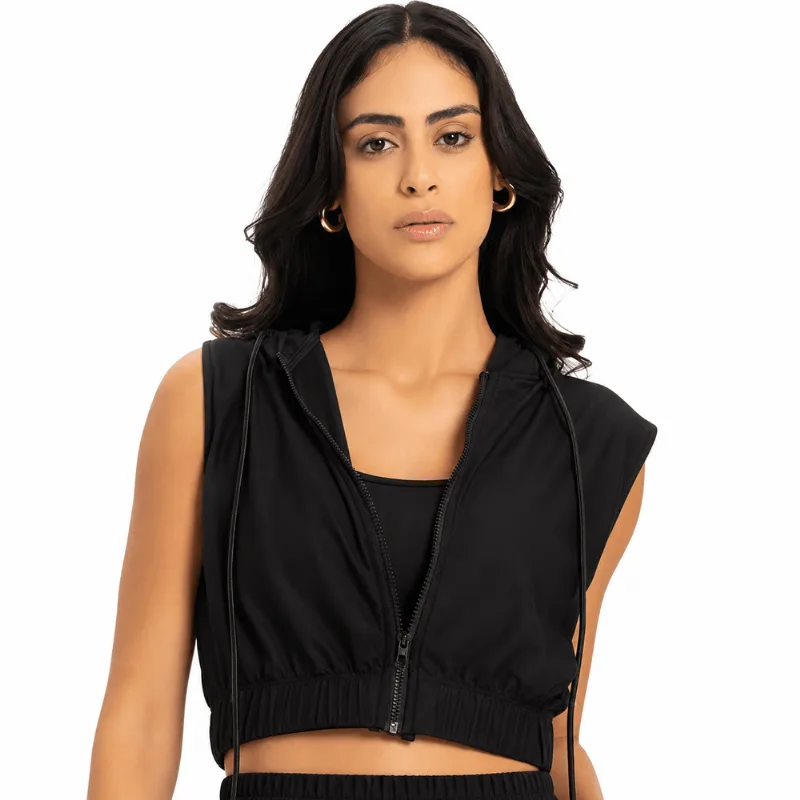 Jaqueta Fitness Space Mesh Preto