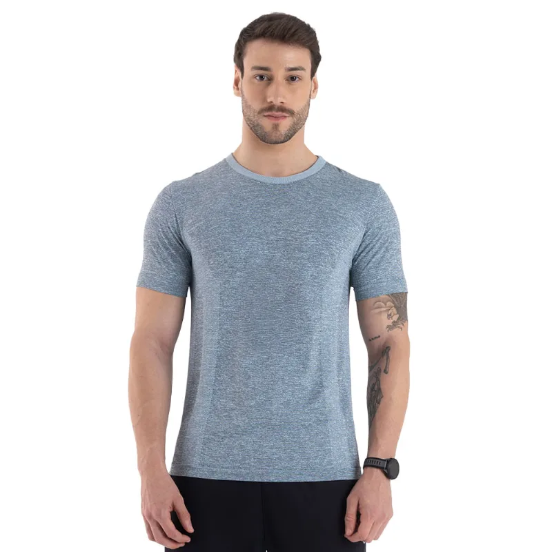 T-Shirt Sem Costura Azul Céu - DelRio