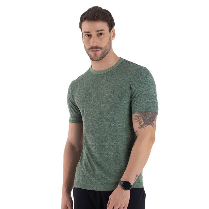 T-Shirt Sem Costura Verde Claro