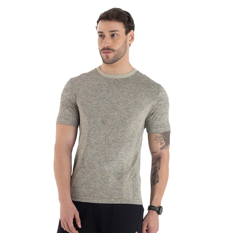 T-Shirt Sem Costura Caqui