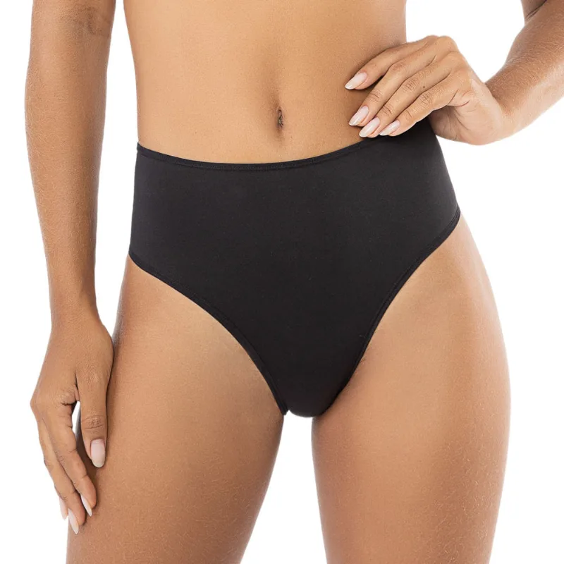 Calcinha Alta Em Laser Cut Preto