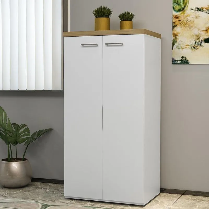 Armário 2 Portas Norwich Olmo Branco