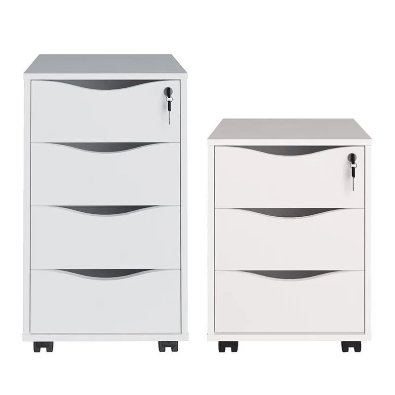 Conjunto De 2 Gaveteiros Hamm Branco