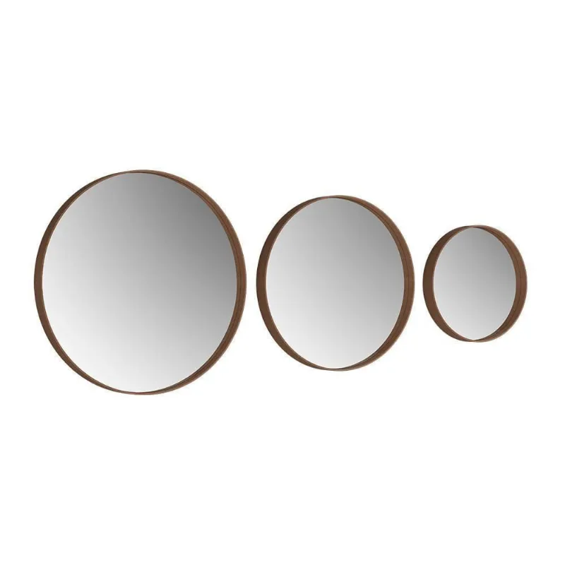 Conjunto De Espelhos Redondo Lucca Castanho