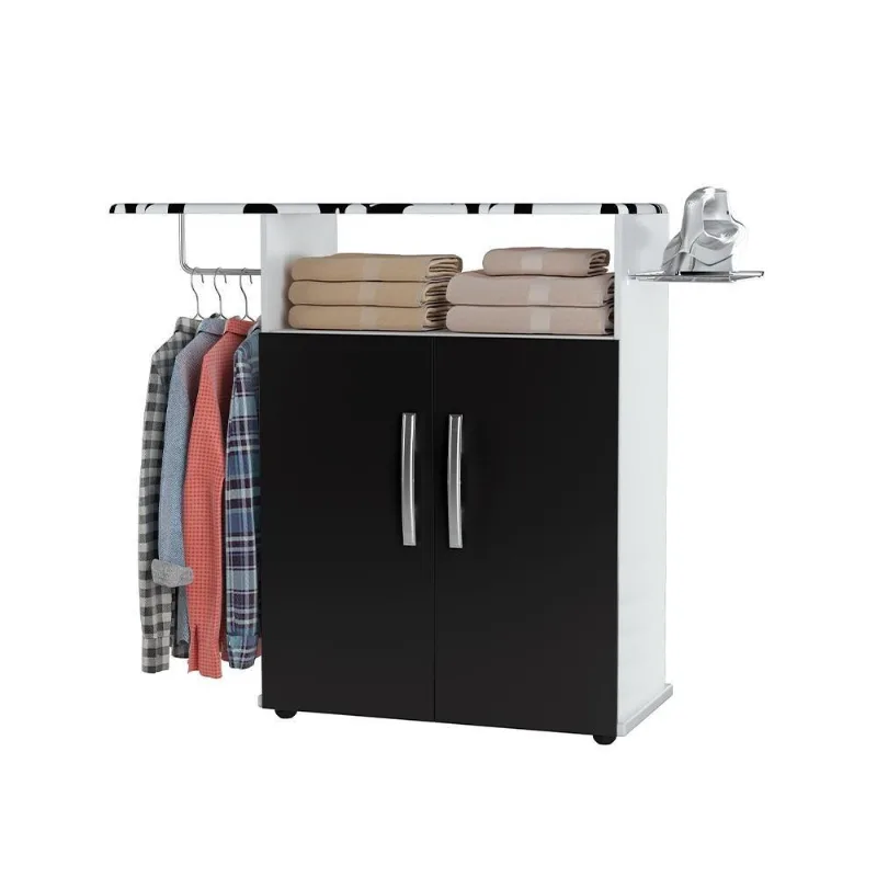 Tábua De Passa Com 2 Portas Valência Branco Preto