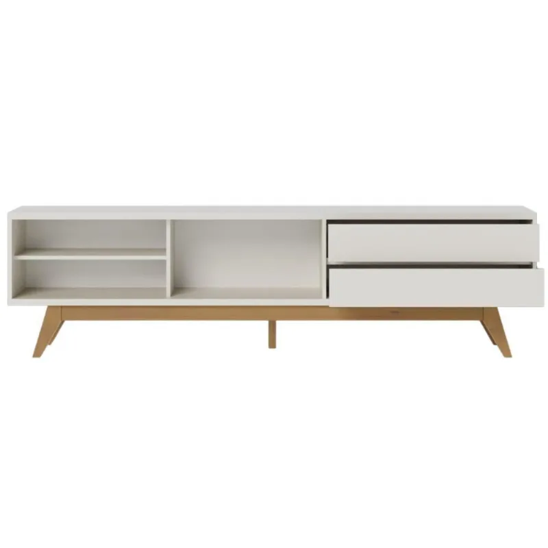 Rack Frisado Para Tvs 75 Calabria Off White Matte