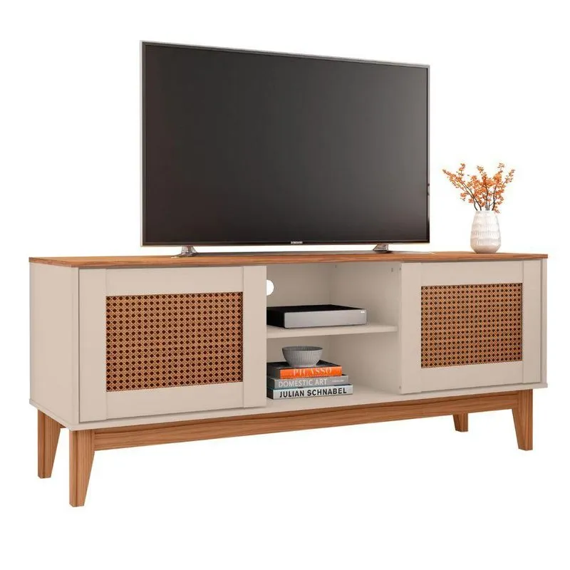 Rack Retrô Para Tvs De Até 40" Gary Off White Noce
