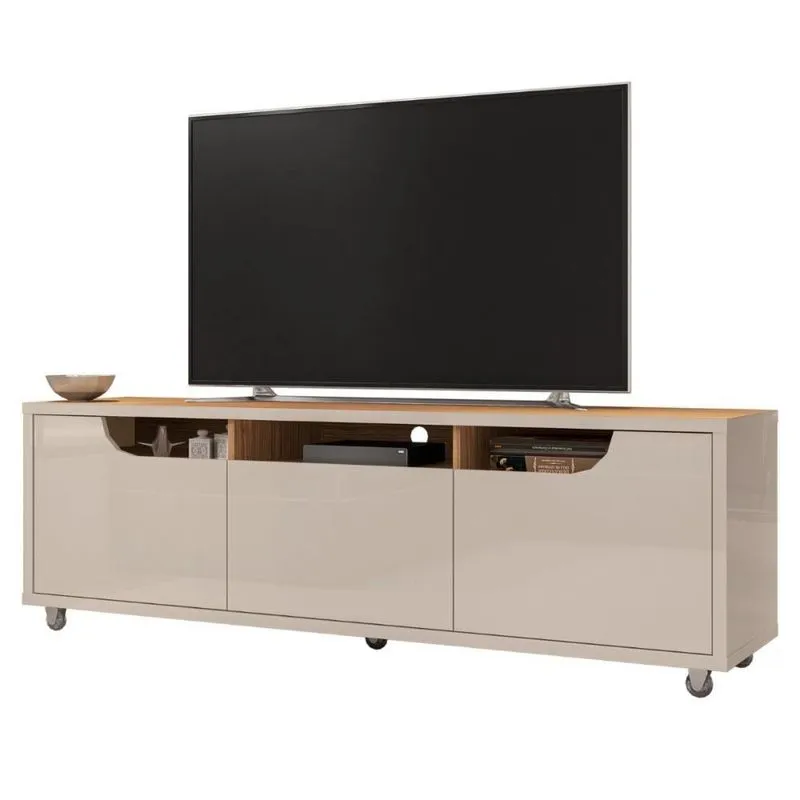Rack Com Rodizíos Para Tvs De 60 Elkins Off White Noce