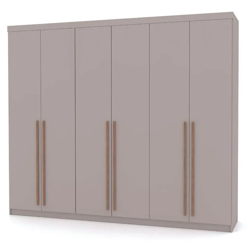 Guarda Roupa Com 6 Portas E 3 Gavetas Sevilha Fendi