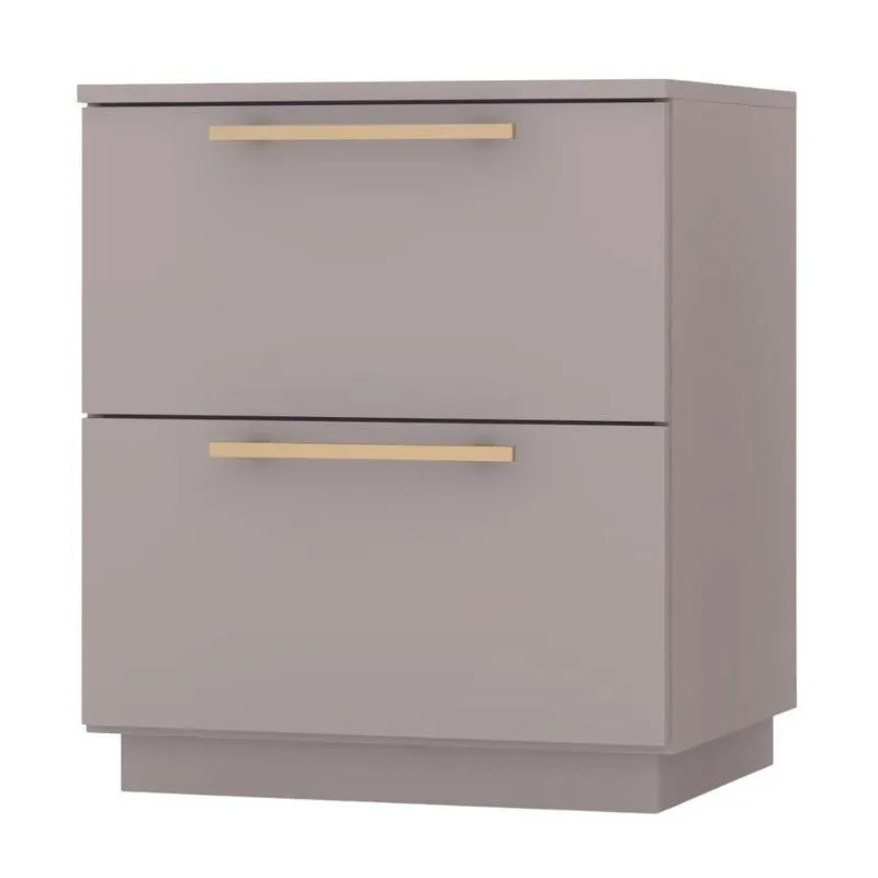 Mesa De Cabeceira Com 2 Gavetas Pamplona Fendi