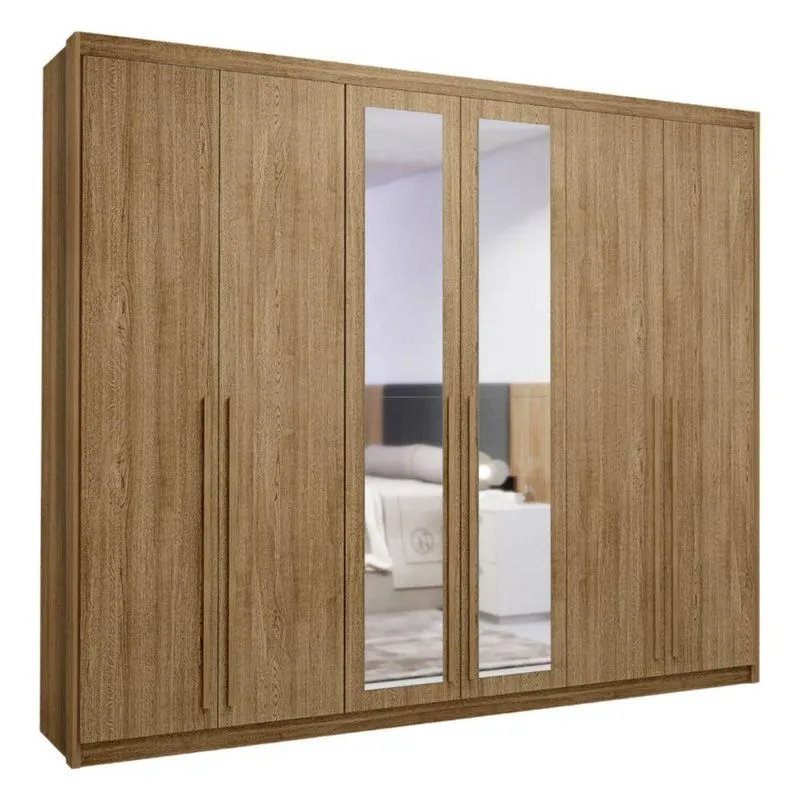 Guarda Roupa Com 6 Portas Com Espelhos Múrcia Nature