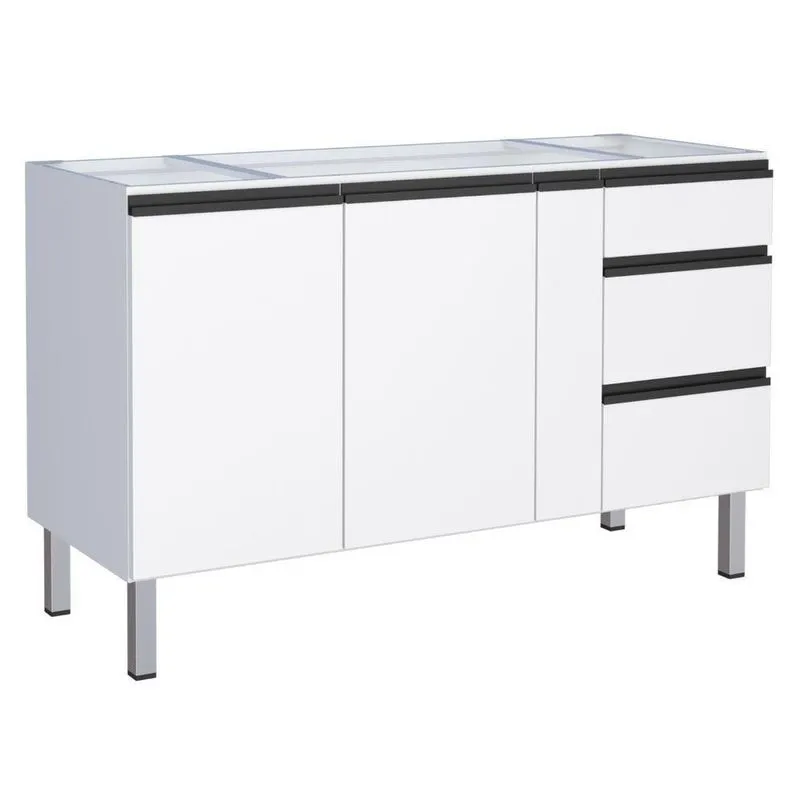 Gabinete De Cozinha Para Pia 2 Portas Cambé Branco