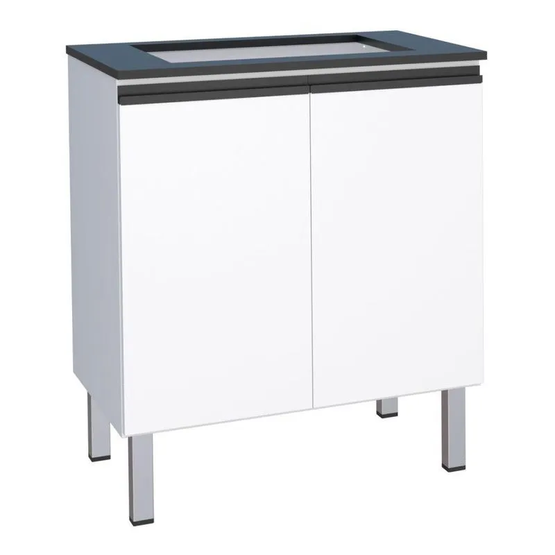 Balcão De Cozinha Para Cooktop 4 Bocas Pauini Branco