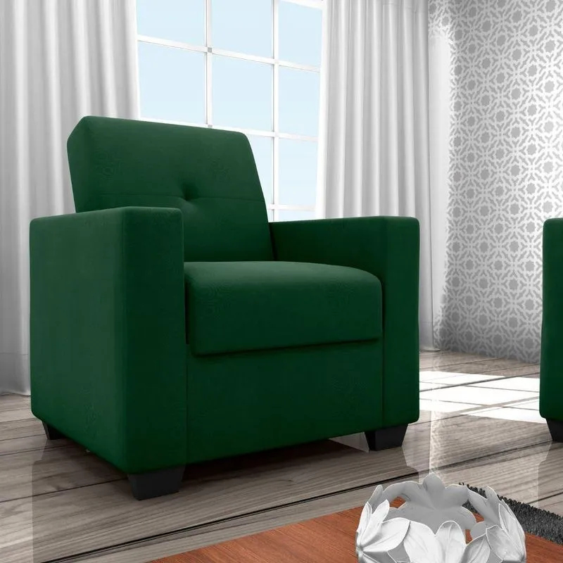 Poltrona Decorativa Múrcia Veludo Maserati Verde