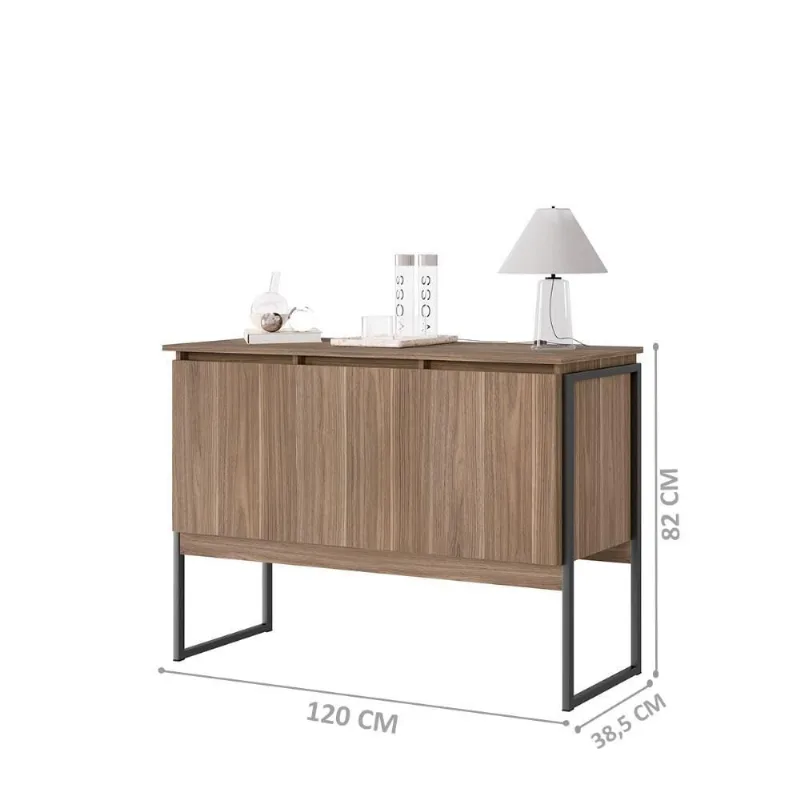 Buffet Moderno 3 Portas Londres Affara Preto