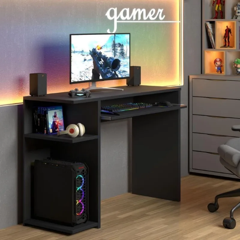 Escrivaninha Gamer Antáres Preta