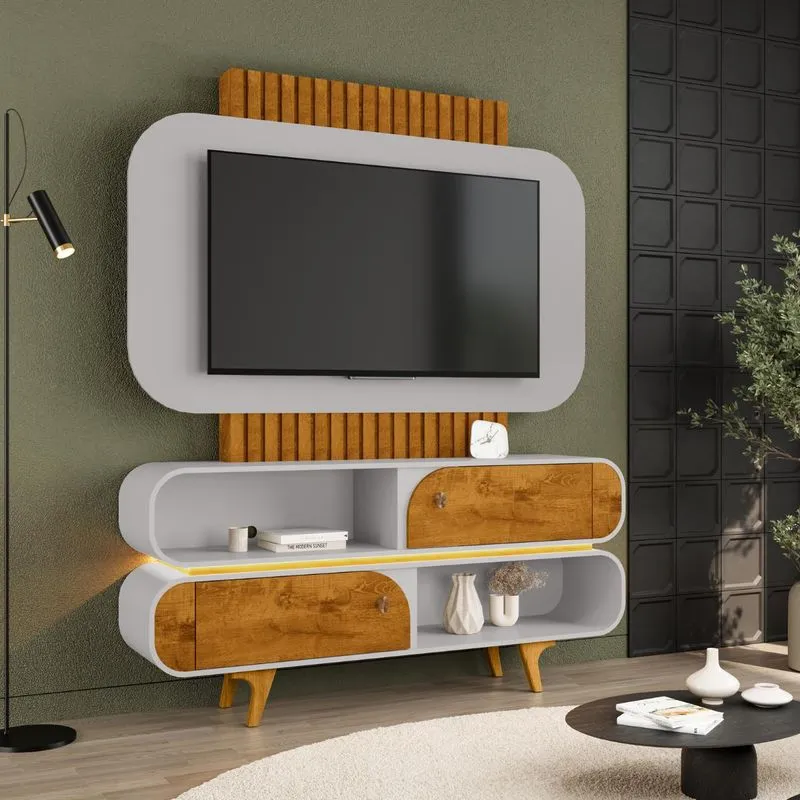 Home Tv 55 Polegadas Genebra Naturalle/off-white