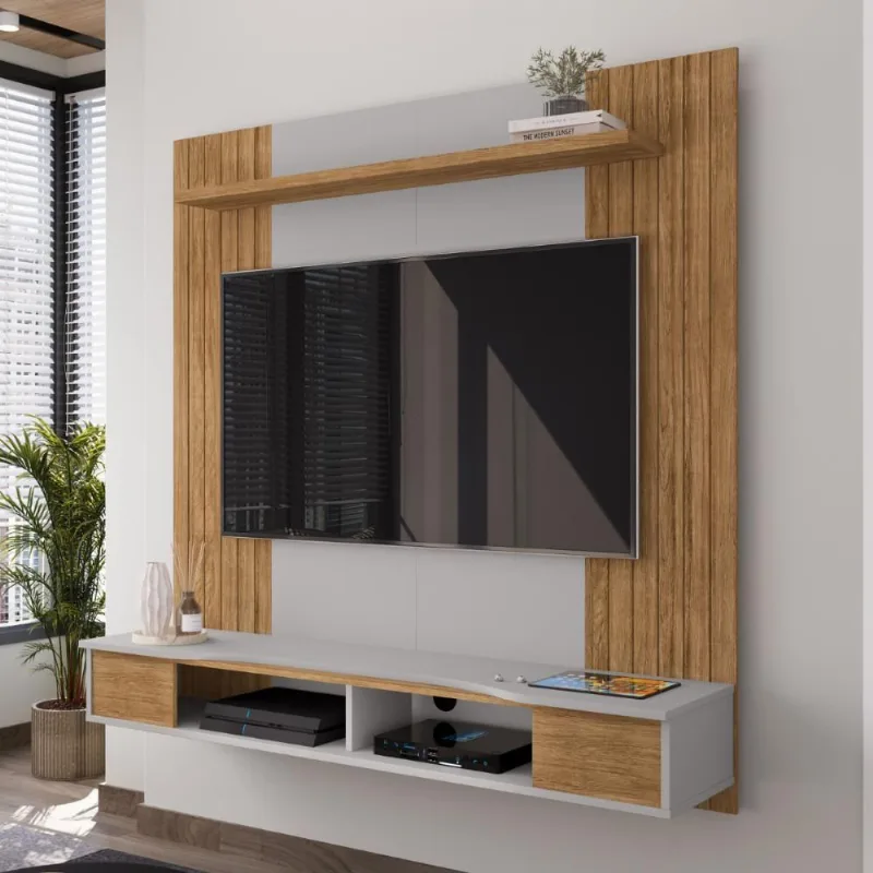 Painel Tv 55 Polegadas Tropical Cinamomo Off-white