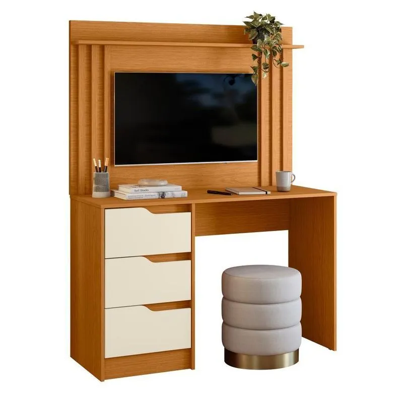 Escrivaninha Painel California Cinamomo Off White