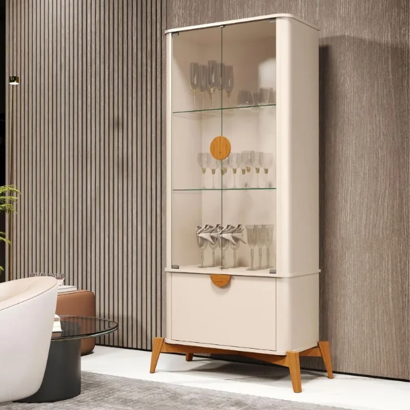 Conjunto Cristaleira E Buffet Alamo Off White