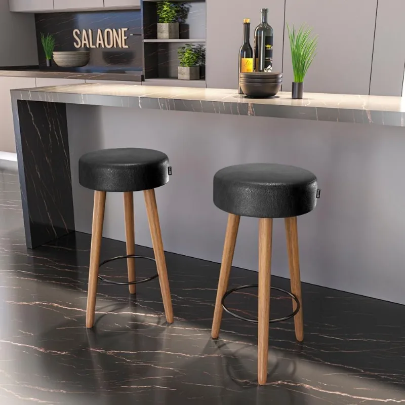 Banquetas Estofada Hamburgo Preto