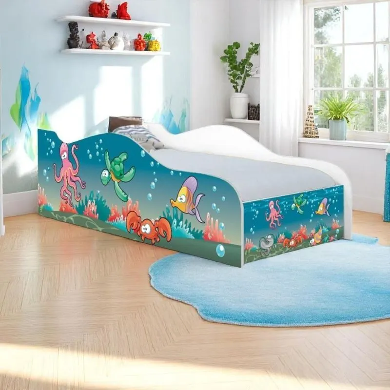 Mini Cama Joy Aquário Com Colchão