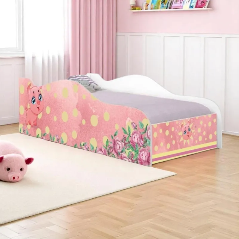Cama Infantil Glow Porquinho Pig Com Colchão