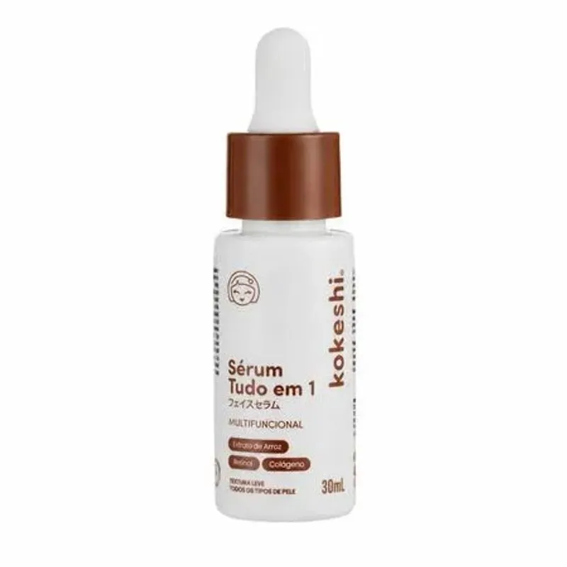 Sérum Facial Tudo em 1 Kokeshi Multifuncional 30ml