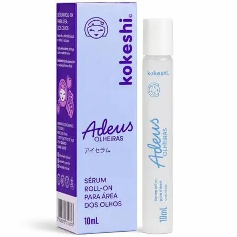 Sérum Roll-On para Área dos Olhos Kokeshi Adeus Olheiras 10ml