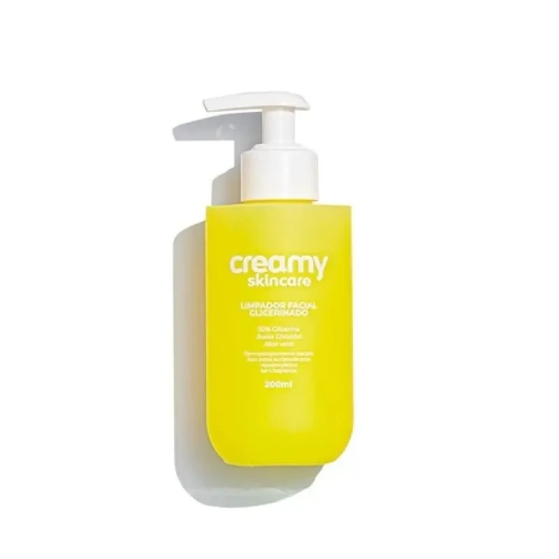Limpador Glicerinado - Limpador Facial Pele Sensível - Creamy Skincare - 200Ml