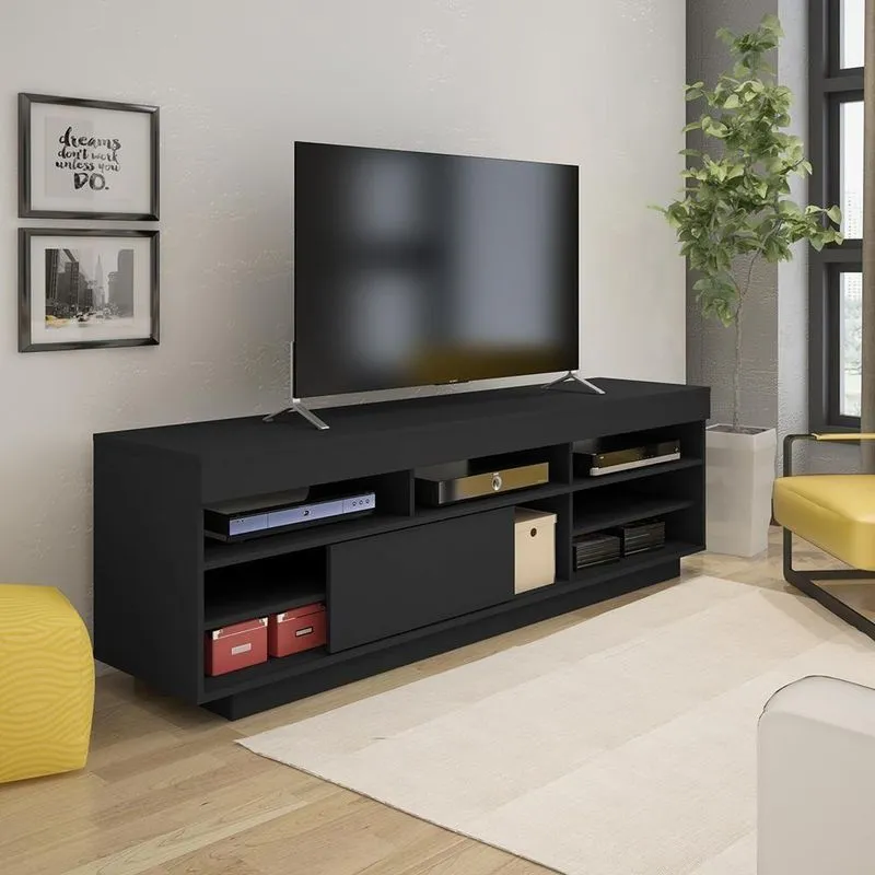 Bancada Para Tvs Até 75'' Brasília Preto